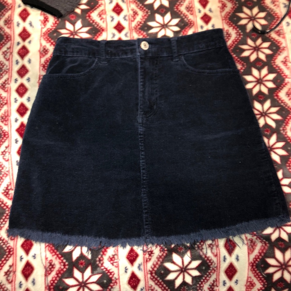 brandy melville courdaroy skirt